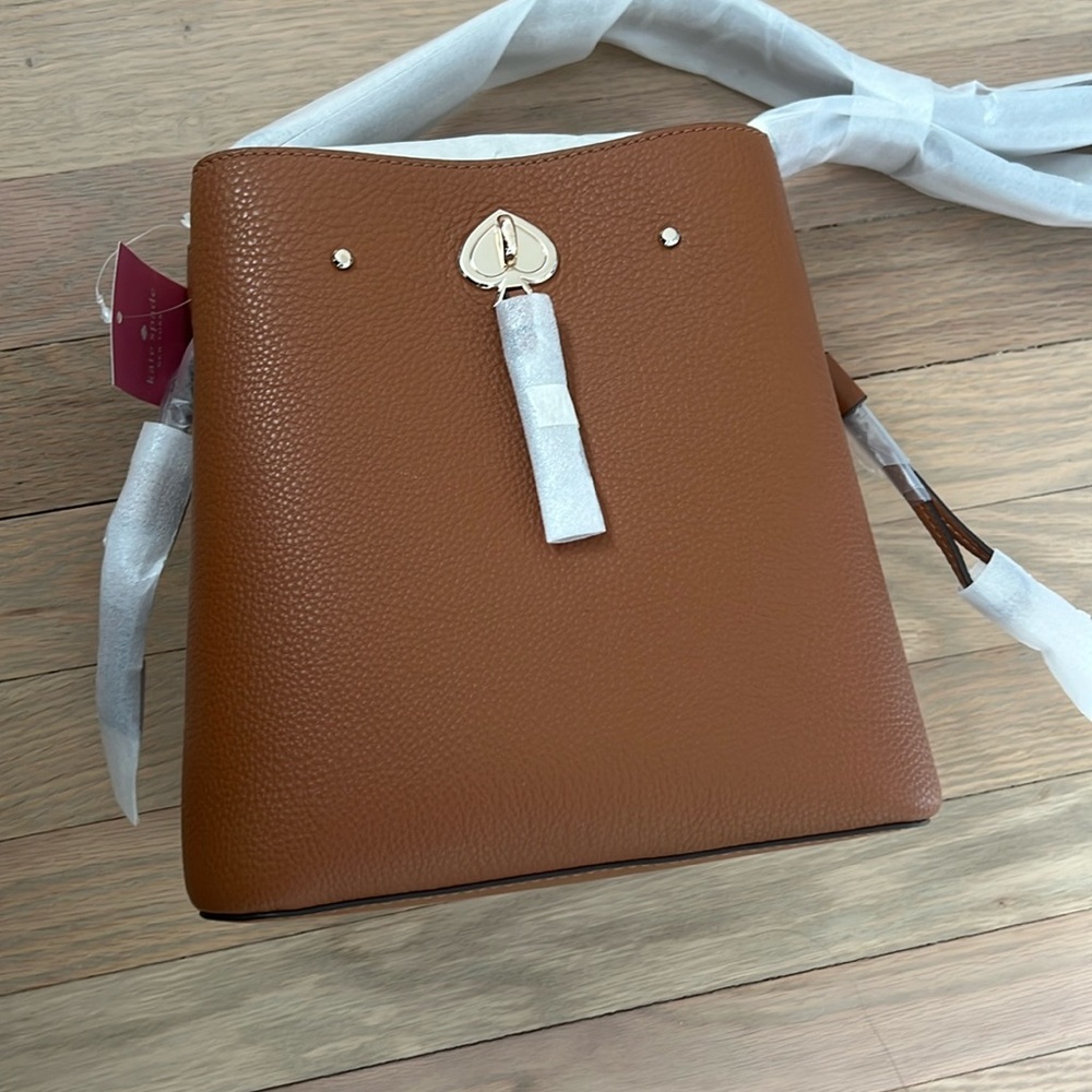 Kate Spade Marti Small Bucket Bag Warm Ginger NWT